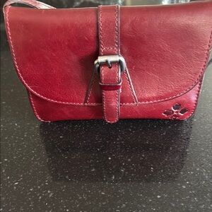 Elegant Red Leather Women's Bag